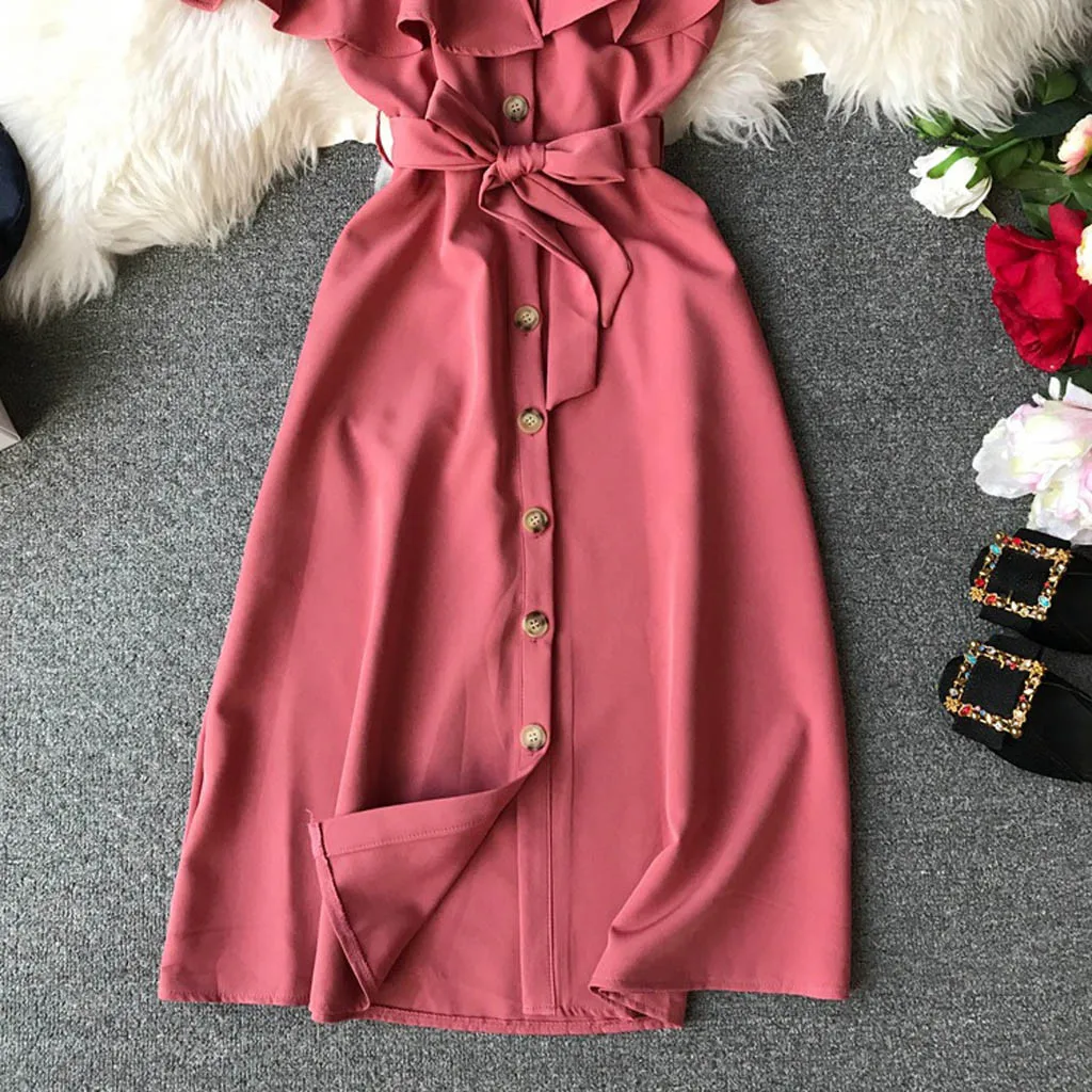 Vestido Blanco Largo Fiesta летнее платье XL женские летние повседневные платья с открытыми плечами и пуговицами для вечеринок свободное платье Z4