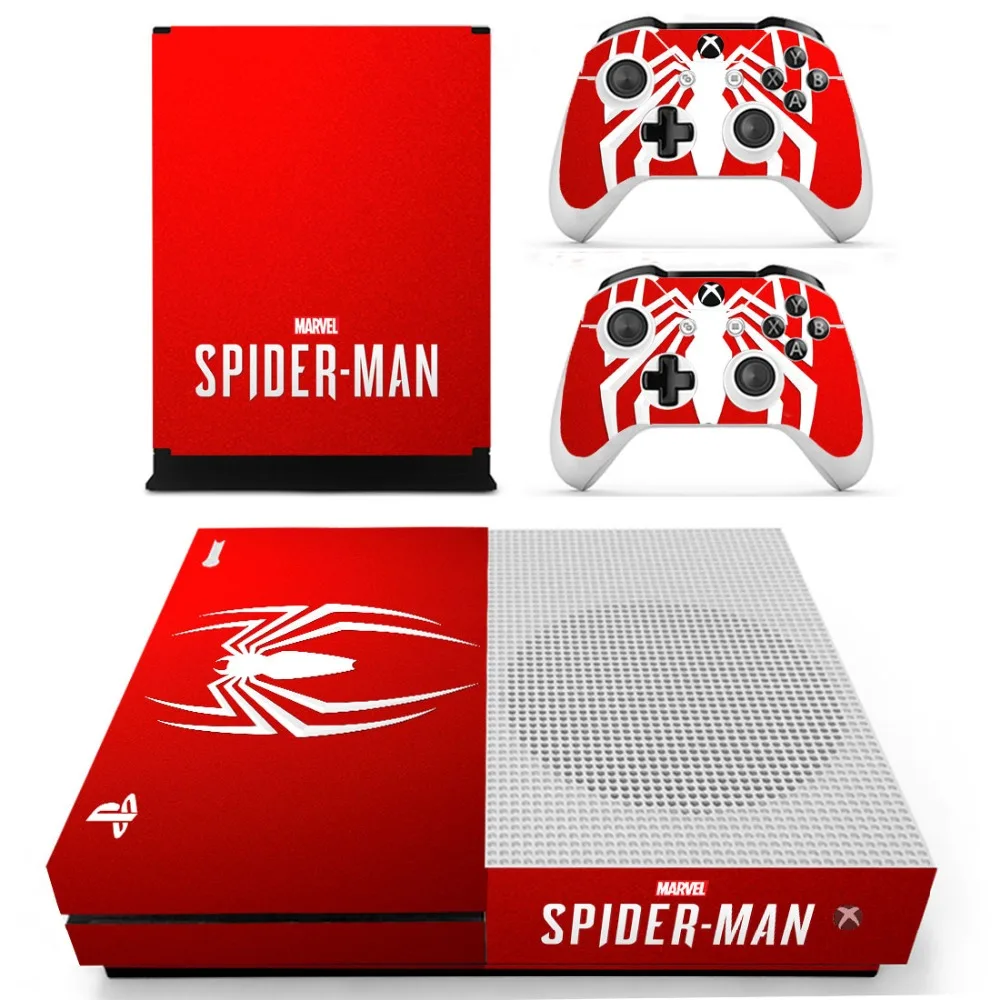 Наклейка на кожу Человека-паука для Xbox One S консоль и контроллеры тонкая наклейка s