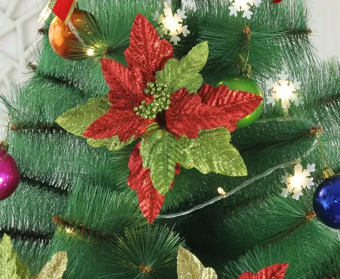 6 шт. 20 см блестящий порошок цветок целозии кристаты подвесной орнамент с паром