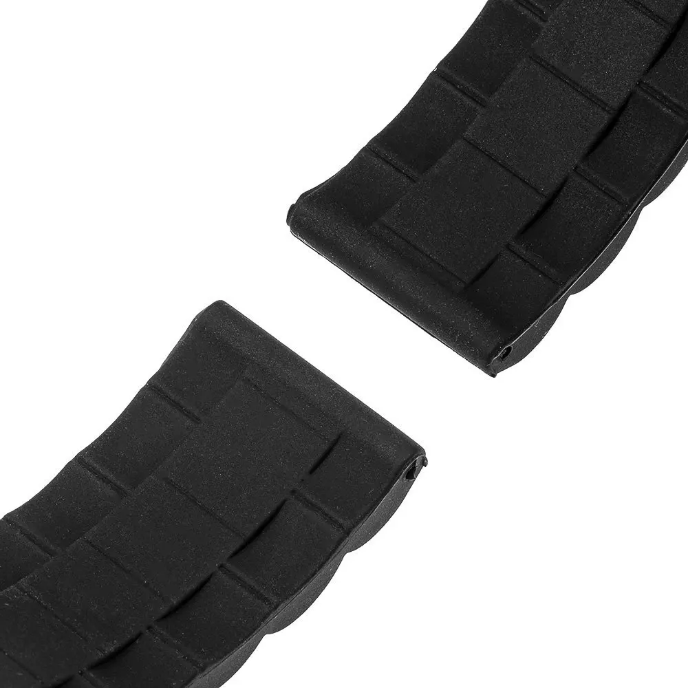 5 colors 18mm 20mm 22mm 24mm Universal Watch Band Silicone Rubber Link Bracelet Wrist Strap Light Soft For Men Women Wristwatch