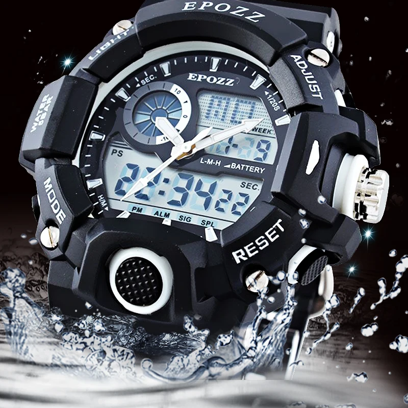 Relojes hombre 2016 Г Стиль Кварцевые Цифровые Военные часы с швейцарские мужчины