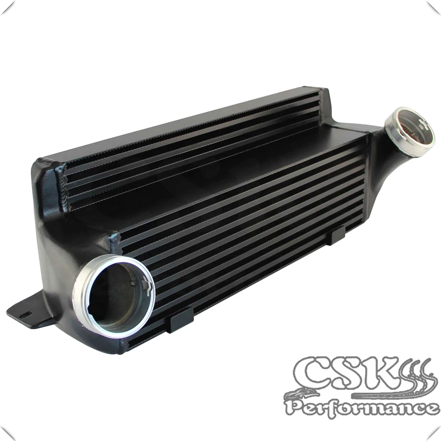 FMIC Серебряный алюминиевый двойной интеркулер со шлангом комплект подходит для