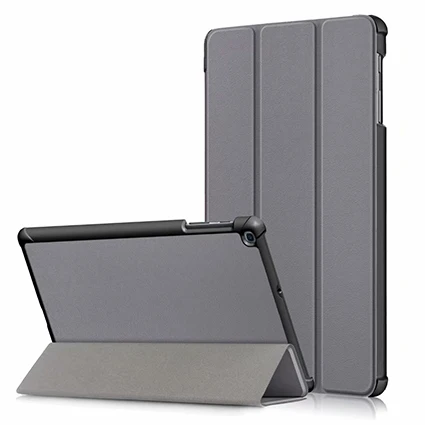 PC-Gray Для samsung Galaxy Tab A 10,1 дюймов SM-T510 SM-T515 из искусственной кожи Магнитный чехол для samsung Galaxy Tab A 10,1 чехол - Цвет: PC-Gray