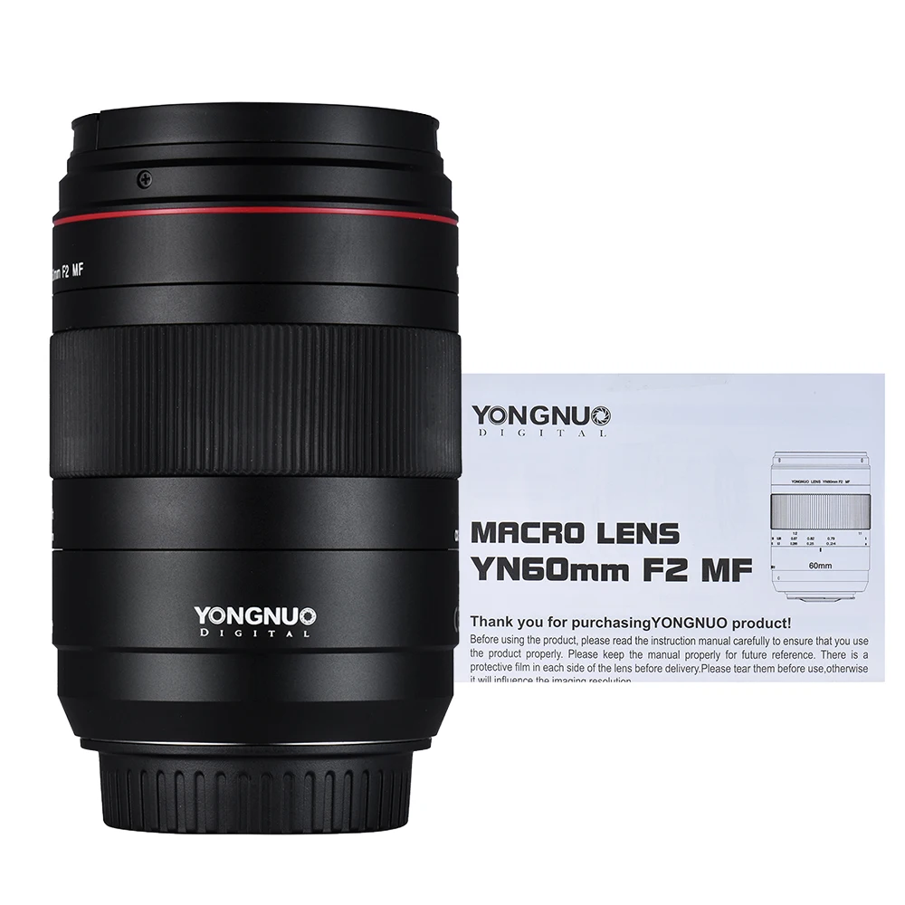 YONGNUO макрообъектив YN60mm F2NE F2 ручная фокусировка Большая диафрагма для Nikon D500/D600/D700/D800/D300S/D3000/D3200/D5200DSLR камер