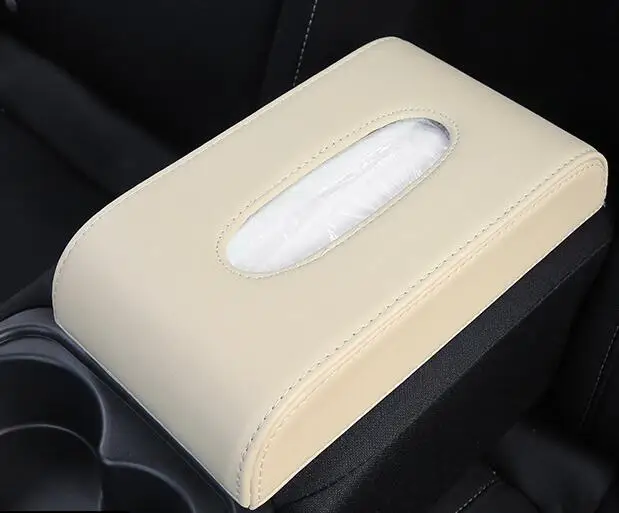 Коробка для салфеток из искусственной кожи с козырьком держатель автомобильный