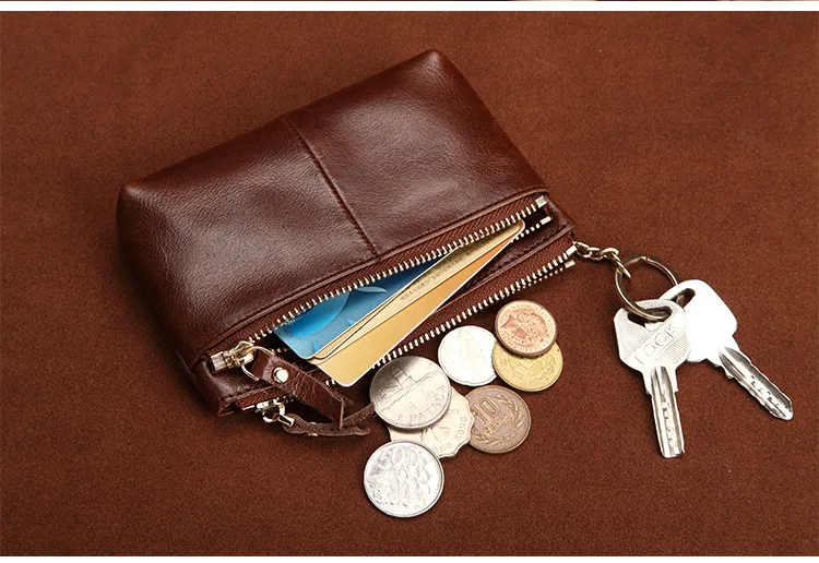 Пояса из натуральной кожи кошелек Для женщин ID Card Holder масло воск держатель кредитной карты Бизнес держатель карты Организатор Подушки Детские кошелек женщина монета