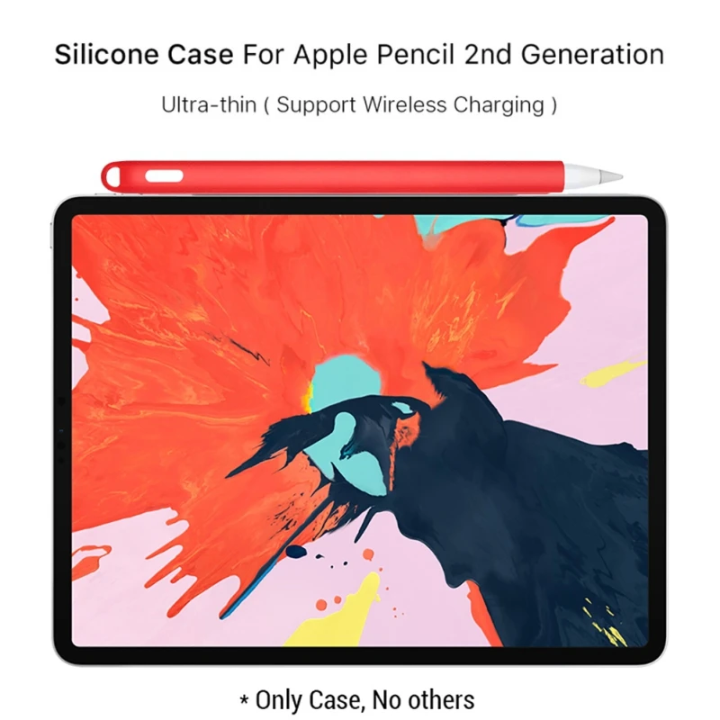 Цветной силиконовый чехол для Apple Pencil 2 го поколения держатель Премиум iPad Pro 12 9 11