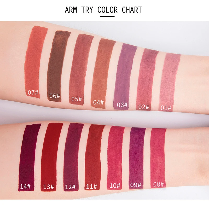 2 в 1 двойная Матовая жидкая губная помада макияж водостойкий блеск для губ +