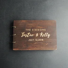 Personalized Guest Book Rustic Wedding Guest Book Wood Custom Engraved Guest book Wedding Album Gift for Couple Wedding Favors