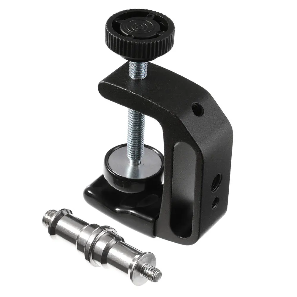

Heavy Duty C Clamp Desktop Mount Holder Stand 1/4''-3/8'' Screw Adapter for DSLR