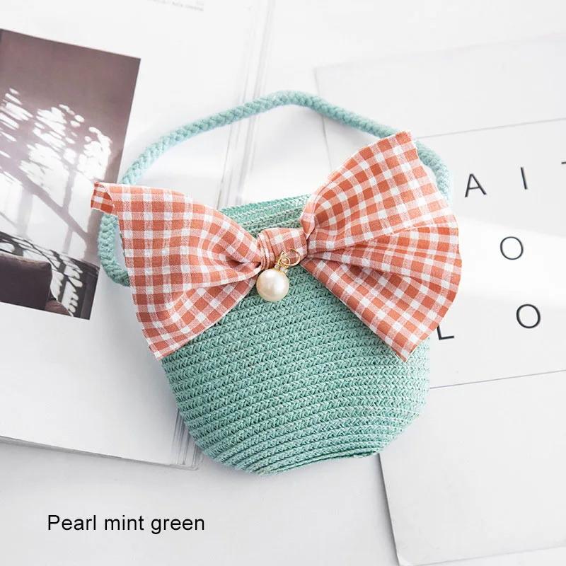 Мини-Сумочка для девочек, ручная работа, Соломенная Сумка, большая емкость, летняя пляжная сумка на плечо, вечерние, для покупок, Новинка