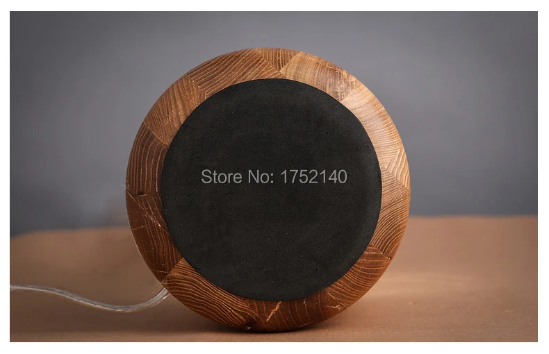 2016 ручная работа дерево Арт Деко светодиодные лампы Настольная лампа Свет лофт.