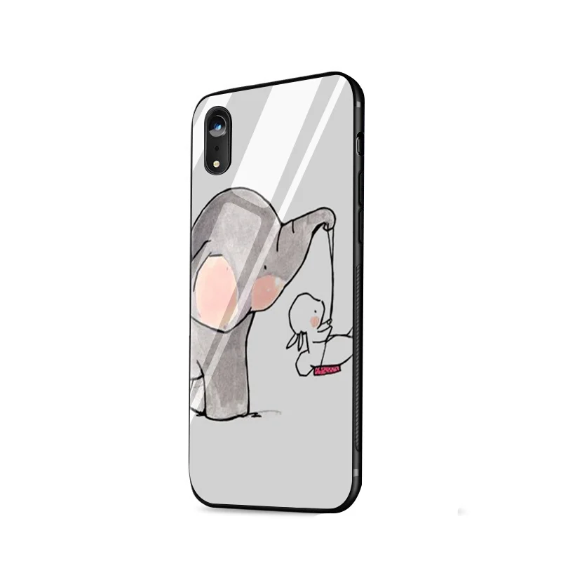 Чехол для iPhone 6 из закаленного стекла Desxz Elephant3 S 7 8 Plus X XS Max XR 5 5S SE |