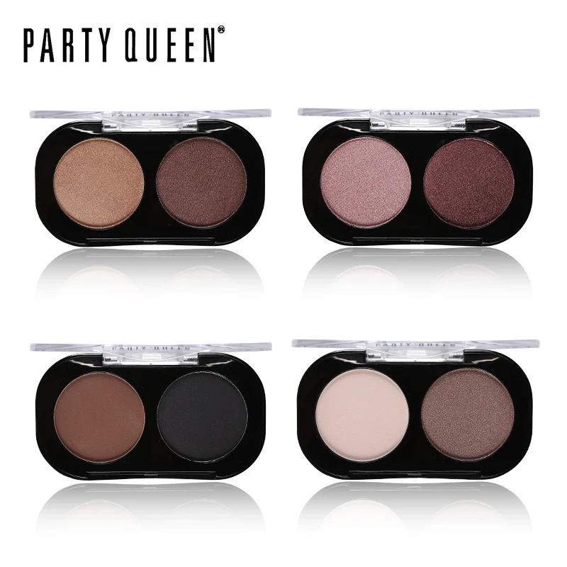 Фирменные 2 цвета гладкие блестящие тени для век палитра пигментов мерцающие