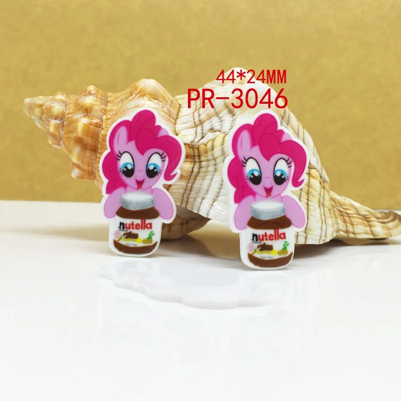 3046 30 шт мультфильм nutella плоское украшение из смолы pr 3054 - Цвет: 3046