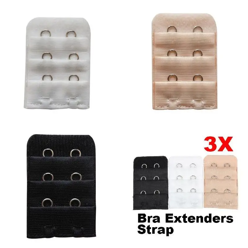 Convenient underwear extension buckle Droppshiping 3 Pcs Bra Extension Strap Extender Replacement with 2 Hooks BFJ55 | Женская одежда