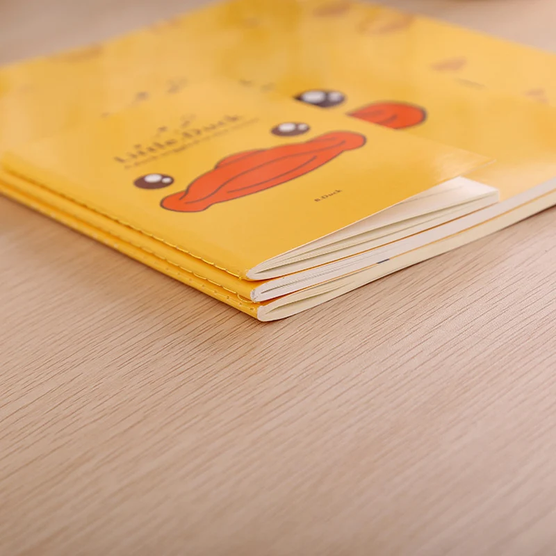 5 шт./партия милый мультяшный карман маленькая Желтая утка блокнот креативный