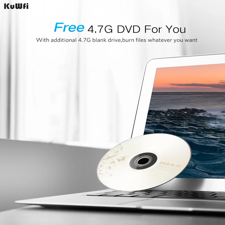 KUWFI USB внешний оптический привод 2 0 CD/DVD ROM Combo DVD RW Встроенная память горелки для Dell