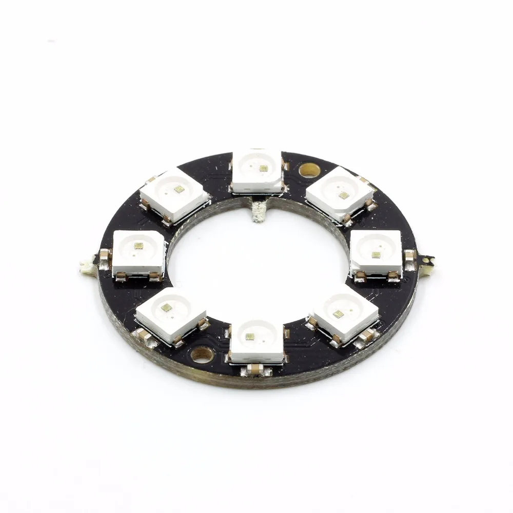 Светодиодная кольцевая лампа WS2812 5050 RGB с 8 битами и встроенными драйверами для