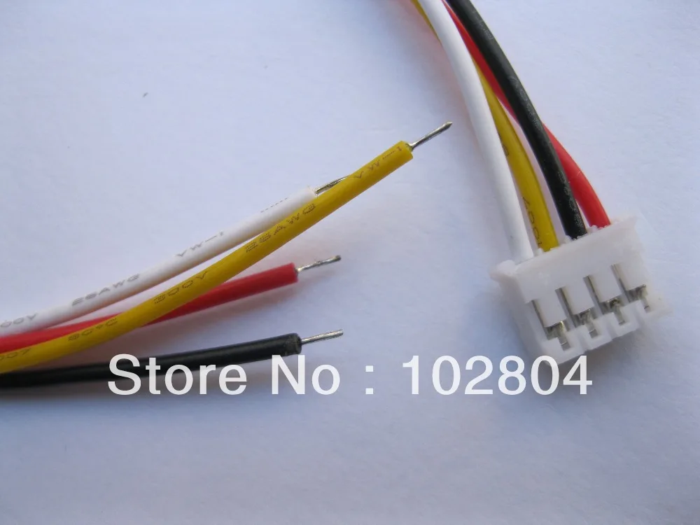 300 шт. PH 2 0 мм 4-контактный Женский поляризованный разъем с 26AWG 7 9 дюйма 200 поводки |
