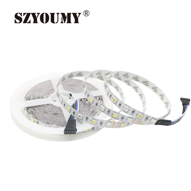 SZYOUMY 100 м 5050 RGBW Светодиодная лента 12 В постоянного тока 60 светодиодов/м 300