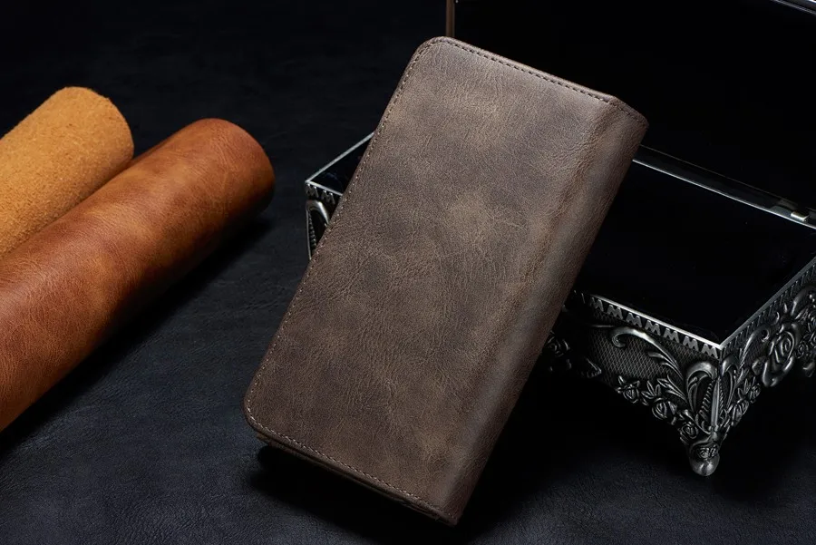 Кожаный Чехол-Кошелек со съемной задней крышкой для Samsung Galaxy S8 S9 S10 Plus Note 8 9 10