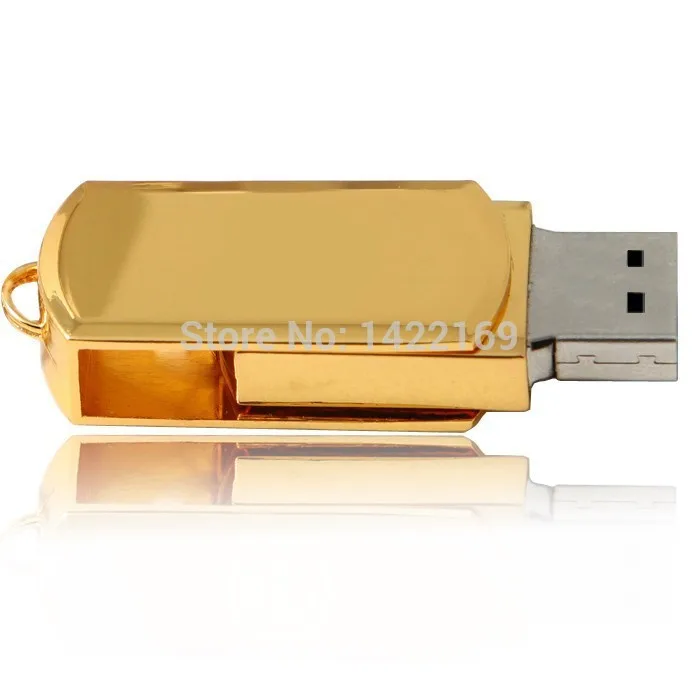 2014 поворотный 4 ГБ 8 16 32 64 Гб Золотой usb 2 0 флэш накопитель Флешка хит продаж Новый и