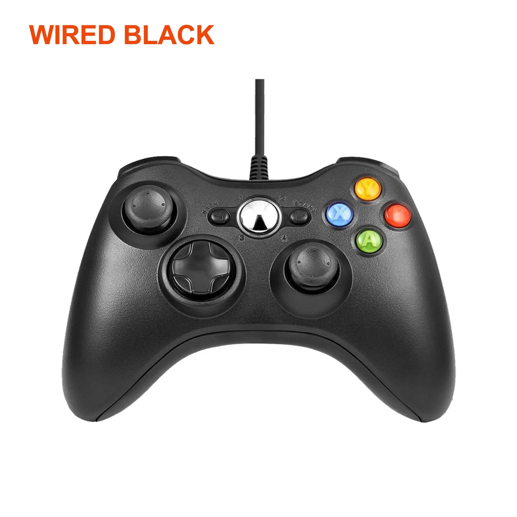 Геймпад для xbox 360 беспроводной/проводной контроллер для xbox 360 беспроводной джойстик для xbox 360 игровой контроллер Joypad - Цвет: Wired Black