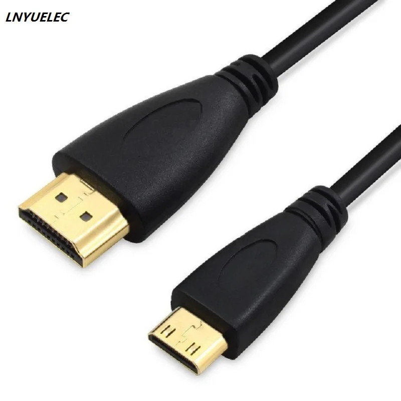 1 фут 0,3 м 0,5 м 1 м 1,5 м 2 м 3 м 5 м 1,4 В/2,0 в Высокое качество MINI HDMI к HDMI Кабель привести C к позолоченному 3D HDTV