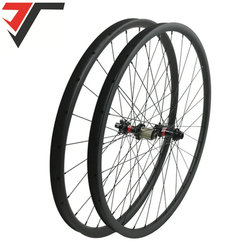 TRIPS super light 1240g 29er asymmetric carbon wheels mountain bike wheel mtb 29 inch XC rim 30mm 29&quot wheelset 28H | Спорт и