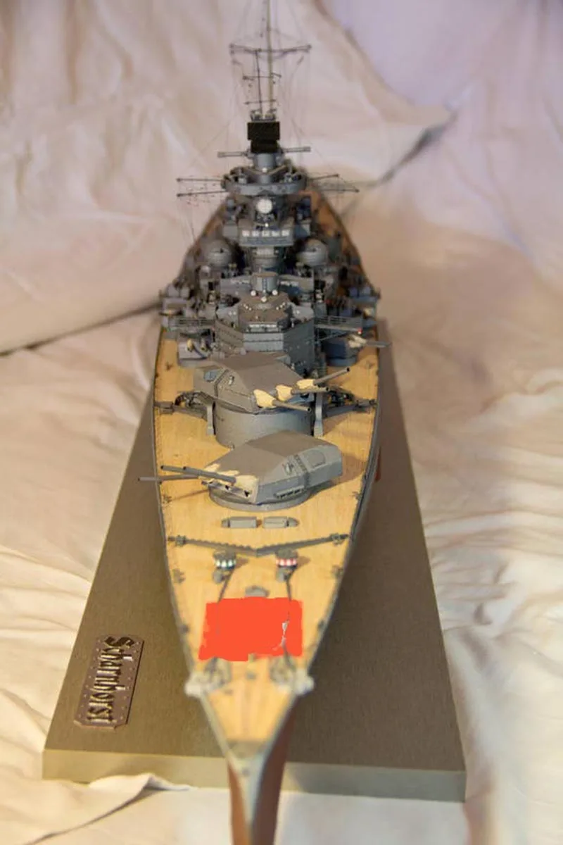 DIY бумажное ремесло версия 1:200 Harlem battle cruiser Scharnhorst 3D бумажная модель игрушки