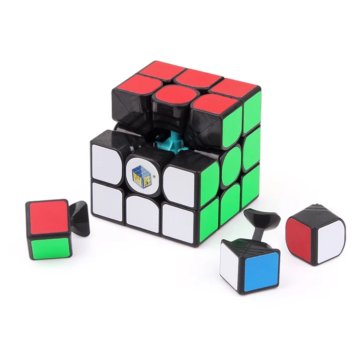 BLACK ZHISHENG YUXIN Little Magic Cube 3x3x3 профессиональный кубар-Рубик на скорость Обучающие игрушки, подарки - Цвет: BLACK