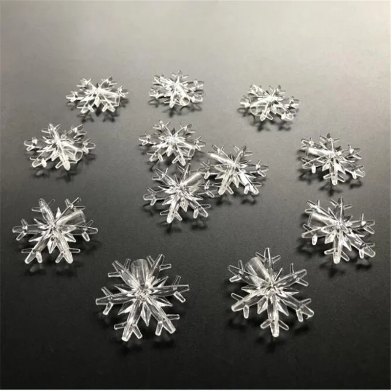 60PCS Snow Flakes  for Led String Fairy Light Xmas Party Home Wedding Garden Garland Christmas Decorations