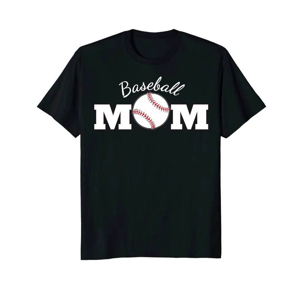 2018 новая футболка с принтом Baseballer мама рубашки для Для мужчин мяч любитель игры