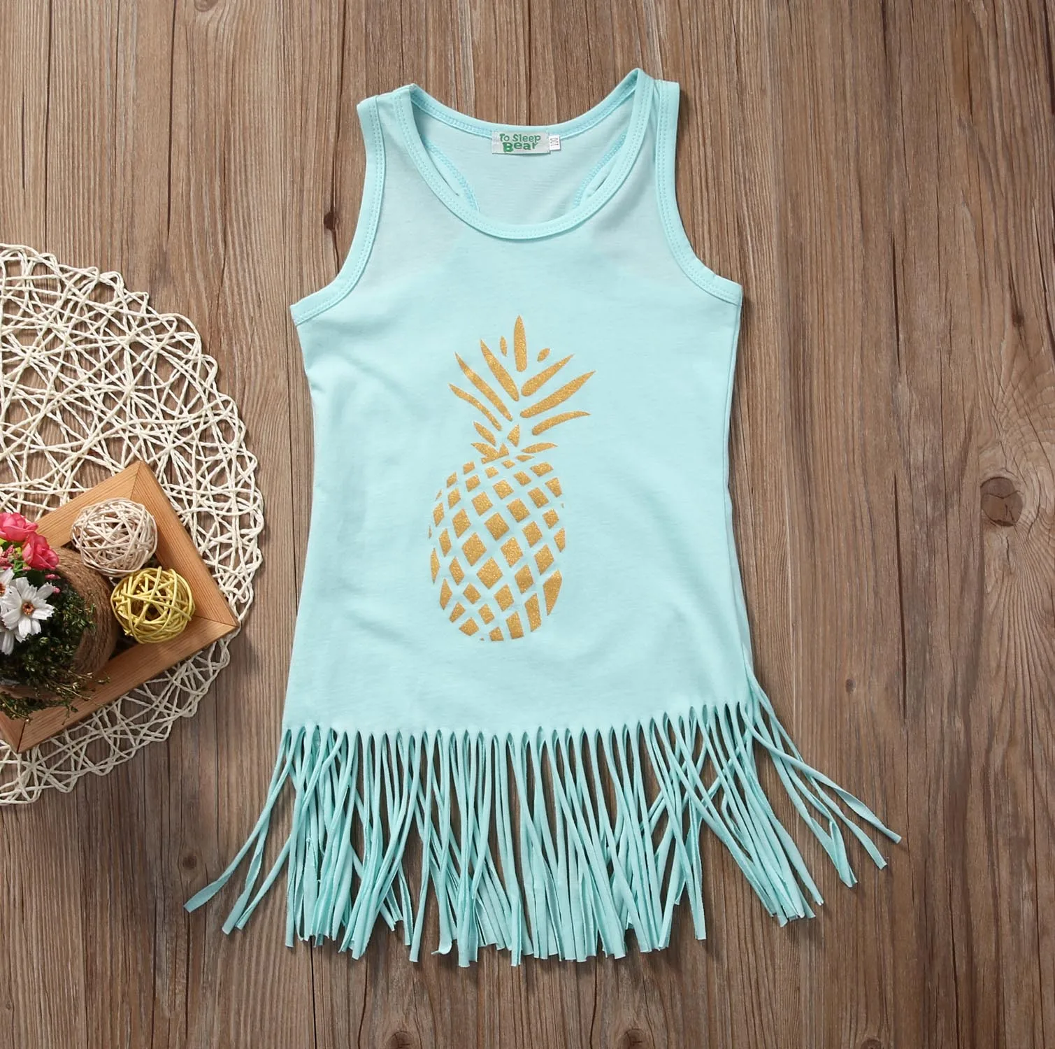 cute Toddler Kids Baby Girl Dress Summer Sleeveless fruit dress Party Tank Top tassel Vest 0-5T | Детская одежда и обувь