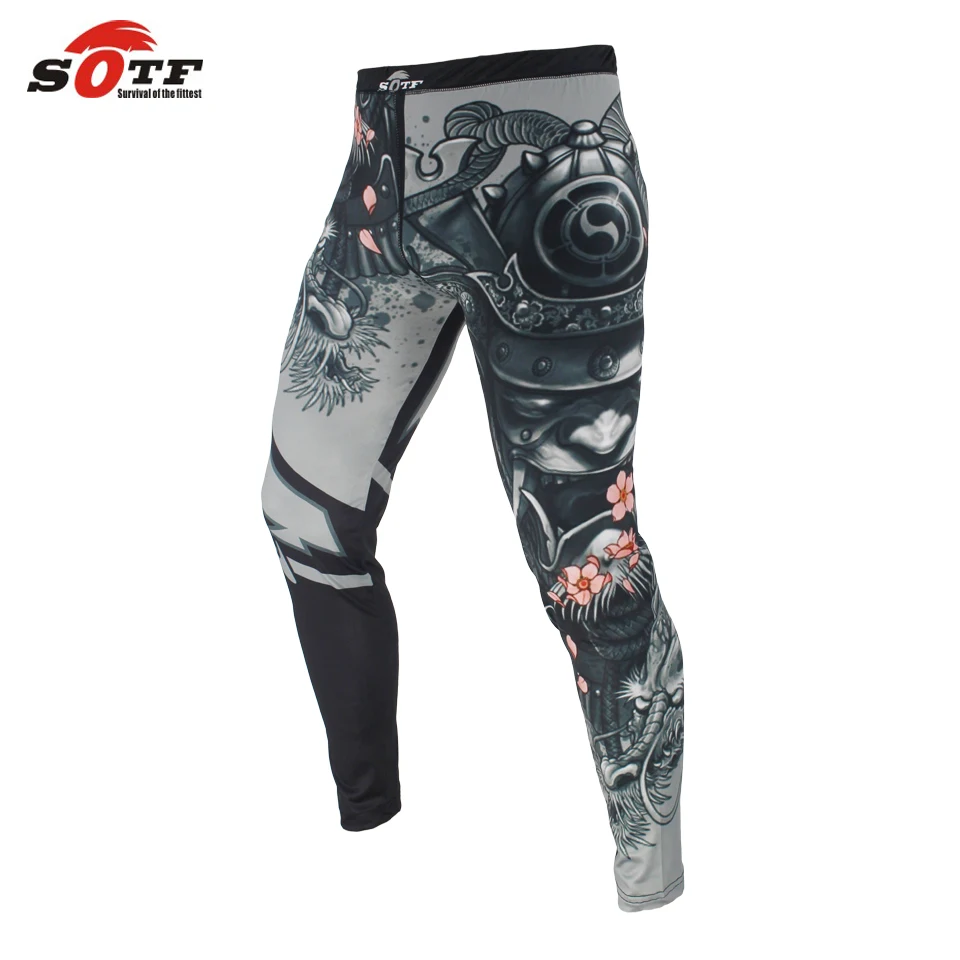 SOTF MMA boxing sports fitness personality breathable loose large size shorts Thai fist pants running fights  kickboxing shorts