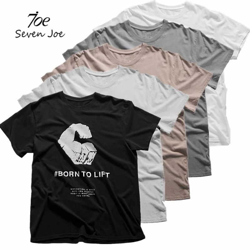 Футболка Seven Joe мужская с коротким рукавом хлопок Повседневная модная тенниска