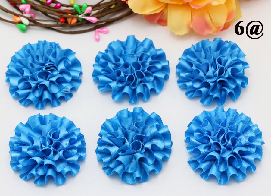 50 шт./лот 5 cm Смешанные Цвета Новое атласное платье ribbonPeony платье с аппликациями в виде цветка/craft/Свадебные украшения DIY для пошива швейных изделий расходные материалы