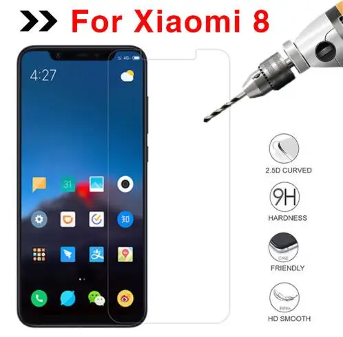 Защитное стекло для Xiaomi Mi 8 закаленное защитная пленка экрана Xiomi Xiami Xaomi Xiao Mi8