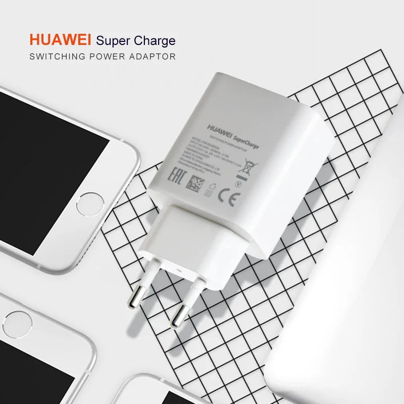 100% оригинальное супер зарядное устройство Huawei быстрое для P10 P20 P30 Mate 10 20 1m 5A Type C