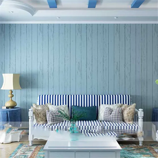 Mediterranean blue Нетканая самоклеящаяся настенная бумага, Классическая настенная бумага, рулон, пленка для покрытия гостиной, бара, кафе, фоновая наклейка, 53 см* 100 см - Цвет: Mediterranean blue