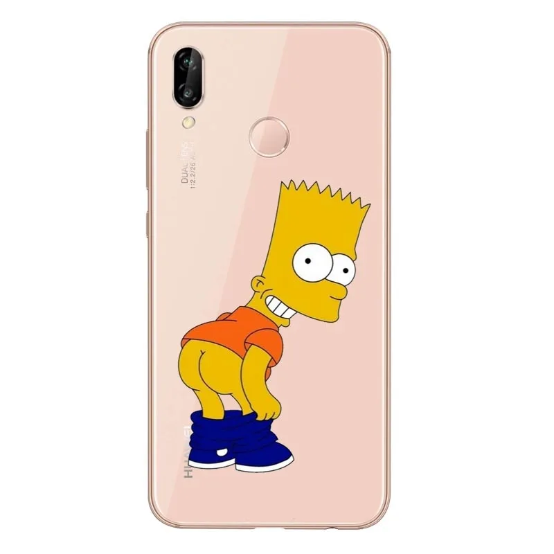 Los Simpson suave de TPU caso для huawei P8L P20L P20LITE P30 mate 8 10 mate 20Por RS - Цвет: TPU