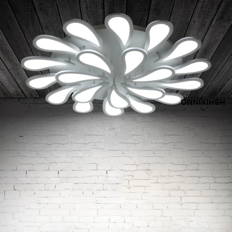 

Led circular acrylic dimming ceiling lamp flower-shaped living room dining room bedroom Ceiling lights AC90-260V