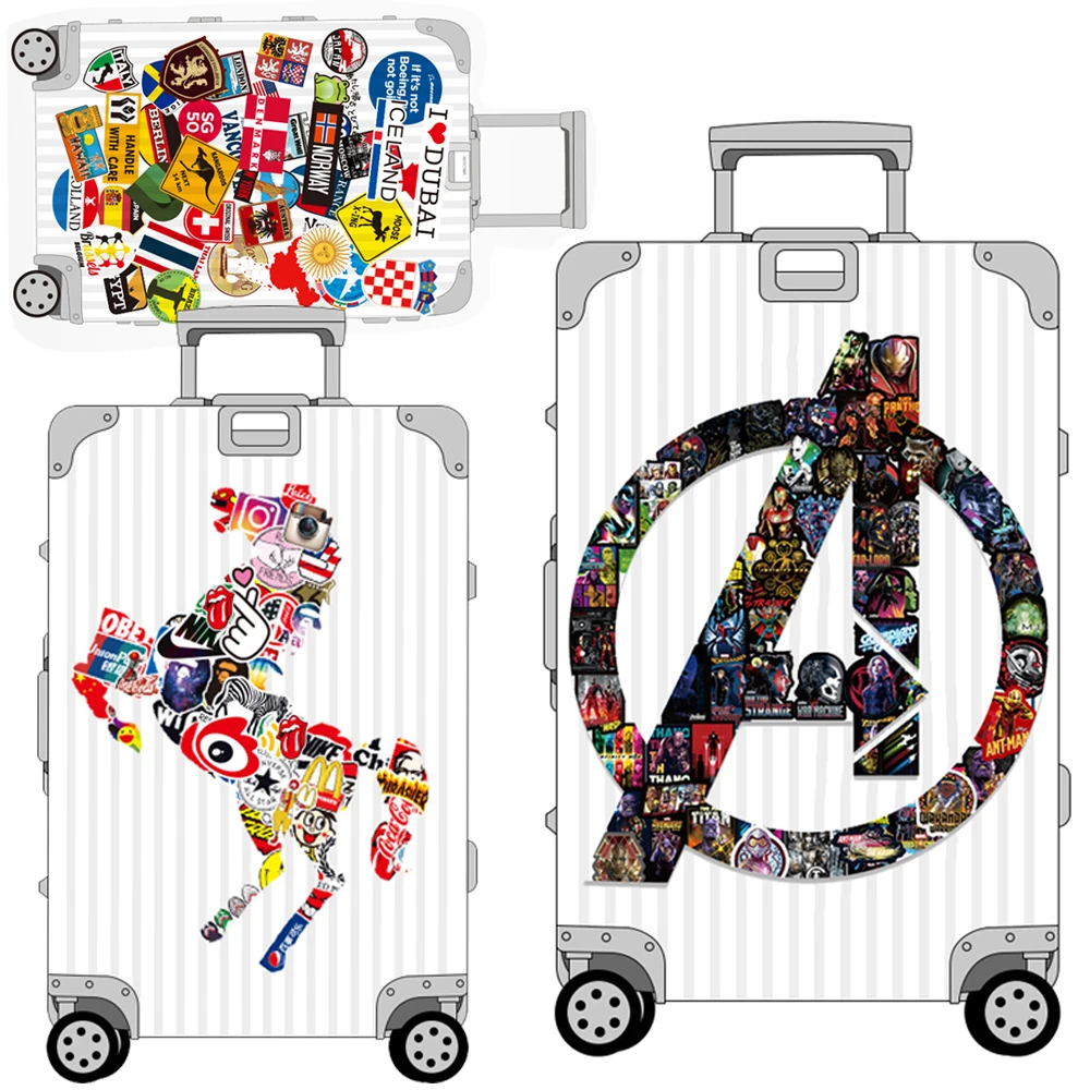 100 pcs/pack stickers Classic Fashion Style Graffiti Stickers For Moto car suitcase cool laptop Cartoon anime Skateboard sticker | Игрушки и