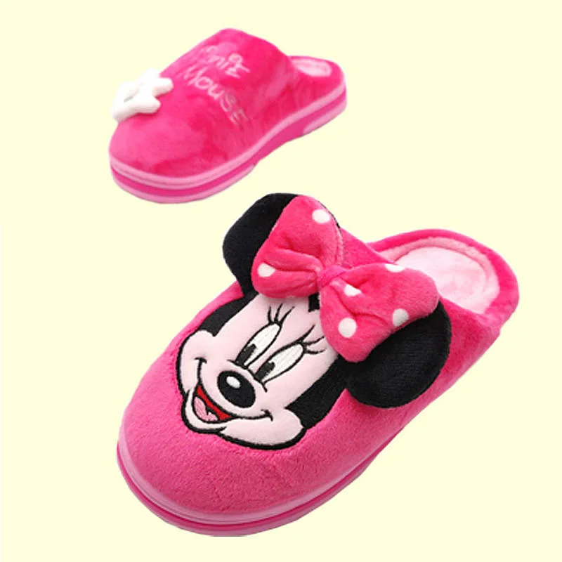 Disney/новые детские хлопковые тапочки домашняя обувь из бархата с героями