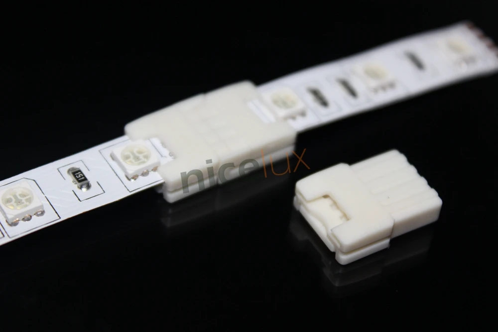 5 шт./лот, 2pin, 3pin, 4pin, тонкий светодиодный RGB Разъем, проводник для 8 мм, 10 мм, 3528, 5050, RGB, двойная светодиодная лента для прокладки, клеммы