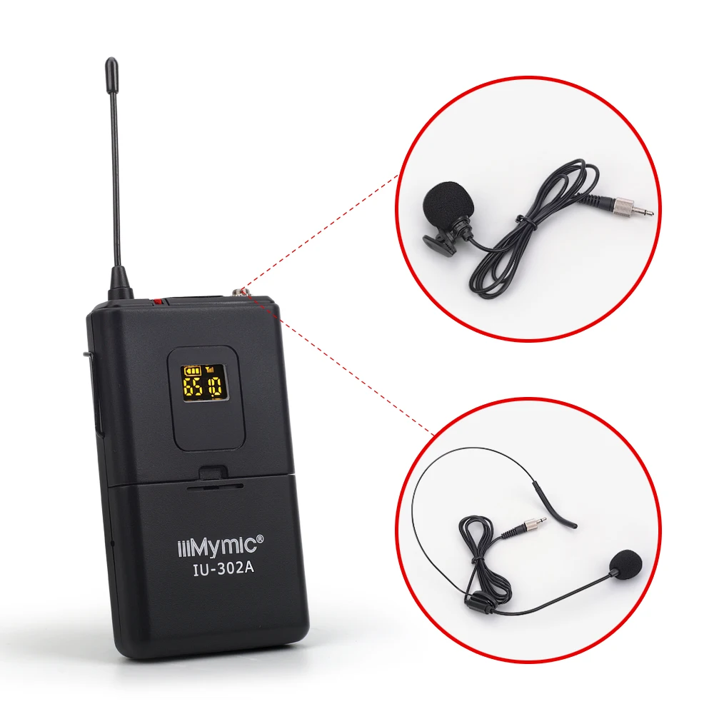 IU 302A Professional UHF 600 700 МГц двухканальный (одночастотный) 2 корпуса + лацкана гарнитуры