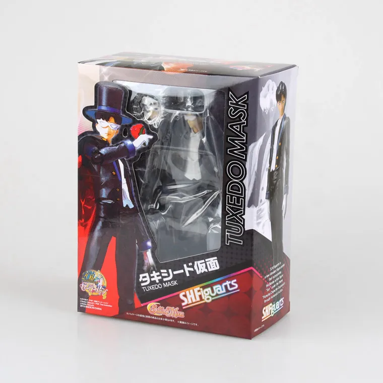 J.G Chen SH Figuarts Сейлор Мун Такседо Маск Чиба Мамору 20 ПВХ фигурка Коллекционная