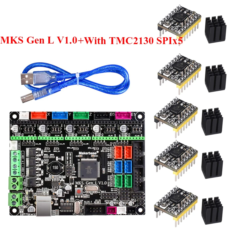 Детали для 3D принтера MKS Gen L V1.0 встроенная фоторампа 1 4 поддержка A4988/DRV8825/TMC2130