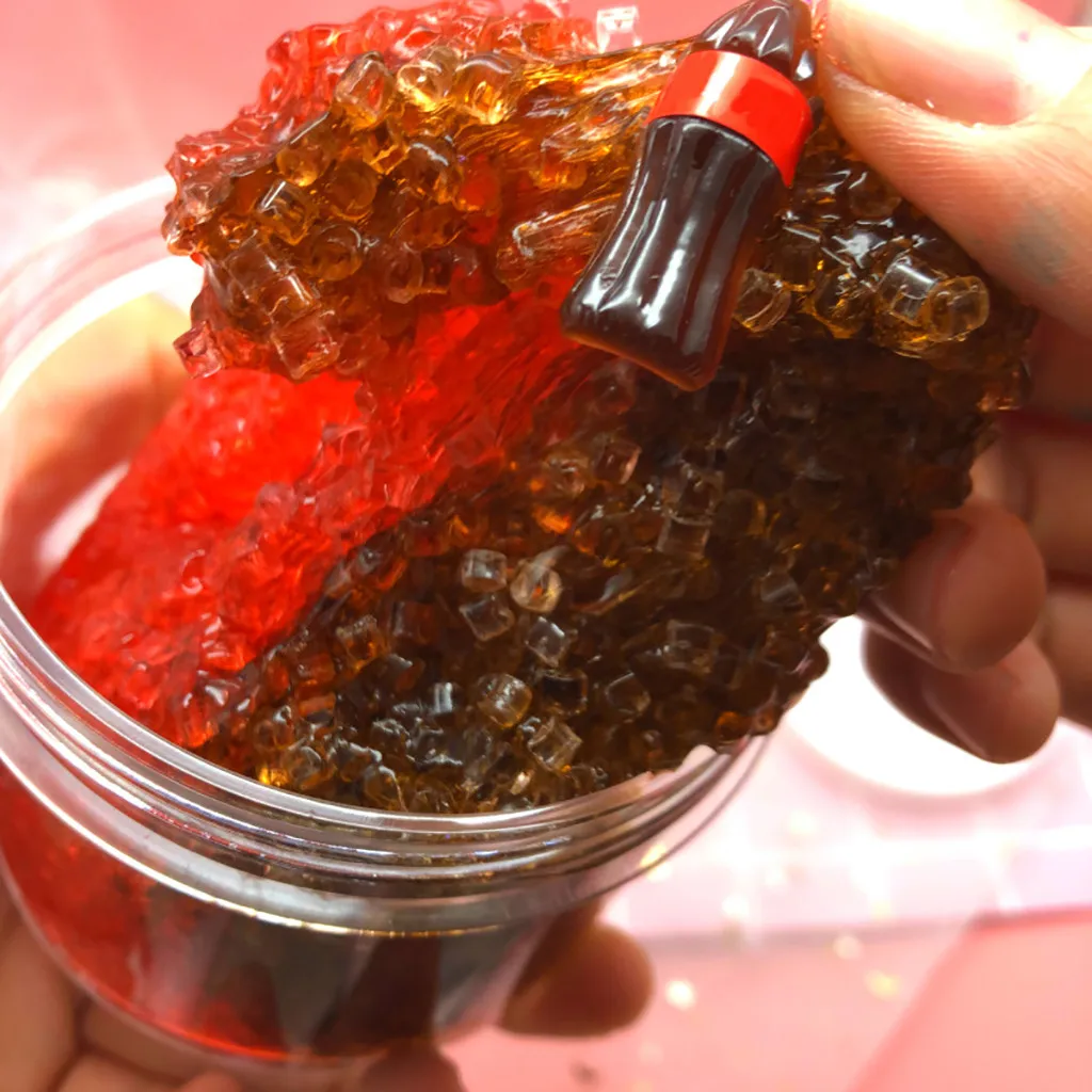 60/200 мл Cola ледяные бусины Кристалл слизи игрушки Кристалл Клей для пушистой шпатлевки облако слизистый Пластилин Глина малыш анти стресс игрушка ароматические